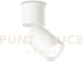 Toby faretto ip20 bianco 1 luce attacco gu10 lampadina inclusa
