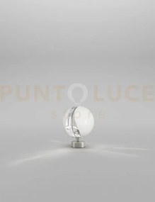 Poc lampada da tavolo 16 cristallo bianco acciaio satinato 1 luce a...