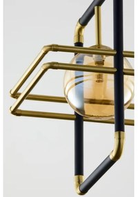 Jupiter 2025 - Lampadario a sospensione con filo FIORI 1xG9/10W/230V nero/oro/beige