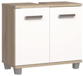 Mobile bagno VENOM bianco/rovere sonoma