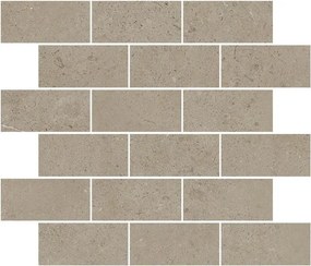 Piastrella Mosaico in gres porcellanato GEA crema e tortora L 30 x L 30cm x Sp. 9 mm, 10 pezzi