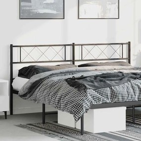 Testiera İn Metallo Nero 180 Cm /