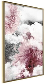 Poster  Flowers in the Sky  Cornice Quadri Cornice d'oro, Larghezza x Altezza Home decor 40x60