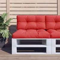 Cuscino per Pallet Rosso 80x40x12 cm in Tessuto 360607