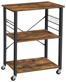 Tavolino da servizio MARGE marrone