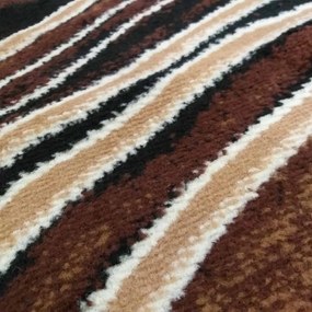 Moderno tappeto marrone con motivo astratto Larghezza: 40 cm | Lunghezza: 60 cm