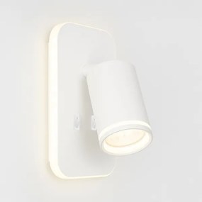 Faretto da parete a LED PIPE 1xGU10/10W/230V + LED/6W bianco