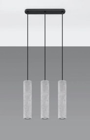 Lampadario a Sospensione in Cemento Leggero 3xGU10 LUVO 3 da interno