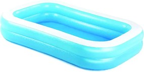 PISCINA GONFIABILE FAMILY RETTANGOLARE 2 ANELLI +6 ANNI cm.262x175x51h. peso Kg.4,8 (art.54006) BESTWAY