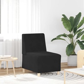 Divano Sedia Nero 55 Cm Velluto /