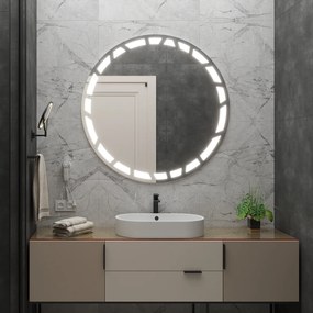 Specchio rotondo con illuminazione LED C8 premium