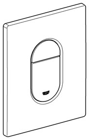 GROHE 38844SH0 - Pulsante di comando ARENA COSMOPOLITAN 156 × 197 mm bianco