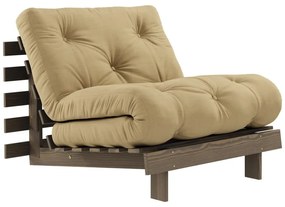 Poltrona in beige e senape Roots - Karup Design