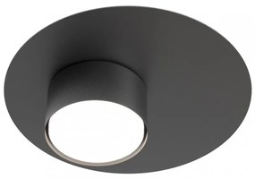 Lampada da soffitto in acciaio BOLX 1 GX53 nera da interno Colore del corpo Nero