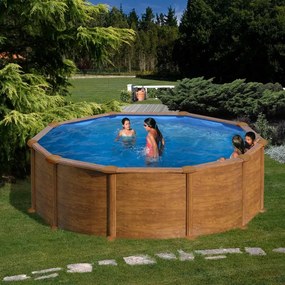 Piscina fuori terra tubolare GRE KITPR358WO marrone H 1.32 x ⌀ 3.5 m