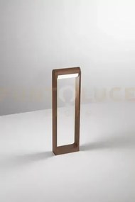 Orienta paletto in alluminio corten opaco led 12w 3000k cri?90 220-...