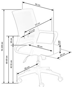 Sedia da ufficio TONA nera