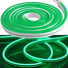 Striscia LED NEON 2 m LED/14W/12V IP65 verde
