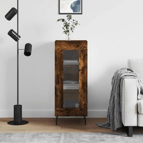 Credenza Rovere Fumo 34,5x34x90 Cm İn Legno Multistrato /