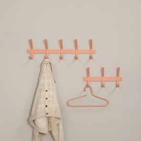Attaccapanni da parete color salmone in metallo 70 cm Dexter – Spinder Design