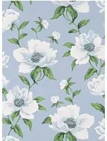 Manuel Canovas Carta da parati Bianca - Celeste