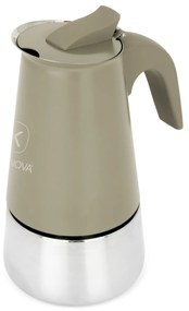 Caffettiera induzione 4 tazze taupe