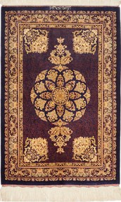 Ghom Tappeto 60 x 90 (Iran) Annodato A Mano