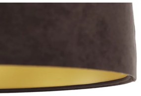 Lampadario a sospensione con filo SWING 1xE27/60W/230V marrone/beige/oro