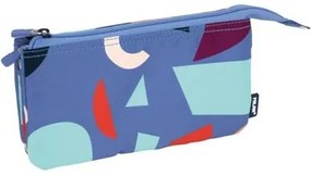 Astuccio Scuola Milan Animals Azzurro 22 x 12 x 4 cm