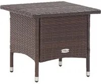 Tavolino da T Marrone 50x50x47 cm in Polyrattan 46251