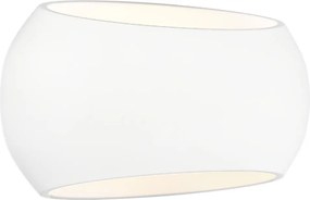 Applique da Parete E27 CURVY in Gesso Pitturabile