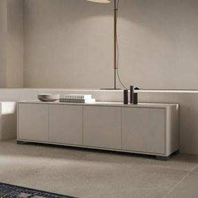 Porta TV in legno con 4 ante 172x40 cm KYLA Grigio