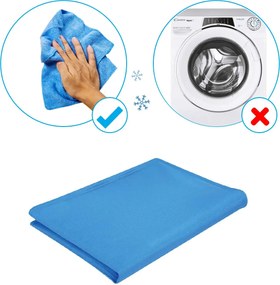 Tappetino 65x50 cm refrigerante con gel rinfrescante per cani taglia media...