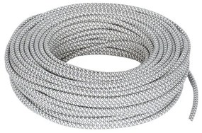 Cavo tessile H03VV-F 3 x 0,75 mm² L 50 m MERLOTTI panna/grigio grafite matassa