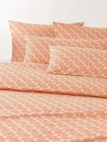 Copripiumino in cotone percalle con stampa geometrica Inki