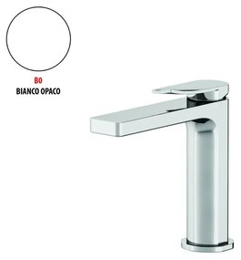 Rubinetto per lavabo a canna bassa Soffio bianco in ottone GATTONI RUBINETTERIA