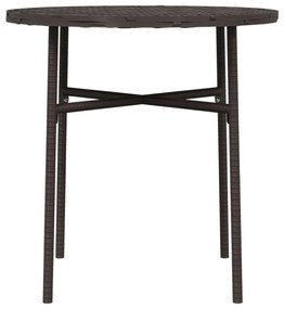 Tavolino da tè marrone 45 cm in polyrattan