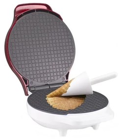 Beper - Piastra per waffle 2 in 1 1000W/230V rossa