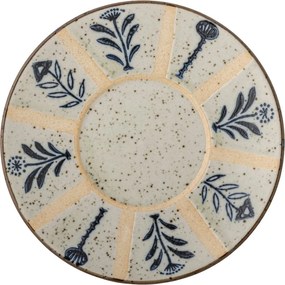 Piatto da dessert in gres azzurro e crema ø 16 cm Leonie - Bloomingville