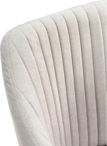 Set di sedie da pranzo grigio chiaro in imbottito 2 pz Nadi – Marckeric