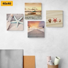 Set di quadri – Tesori del mare e della spiaggia