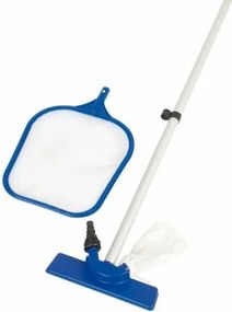 Bestway - Kit Pulizia Piscina Fuori Terra Fondo Spazzola Aspirante Skimmer Retino Acqua