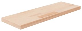 Ripiano 60x20x2,5 Cm Legno Massello Di Rovere Non Trattato /