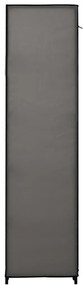 Armadio pieghevole grigio 110x45x175 cm in tessuto