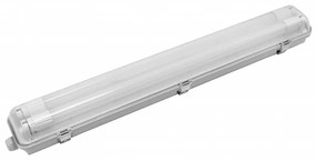 Plafoniera IP66 per 2 tubi LED 60cm - (Unilaterale) - Serie Professional Plafoniera  per 2 tubi LED da 60cm