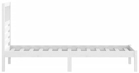 Giroletto bianco 75x190 cm small single legno massello di pino