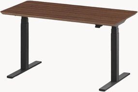 Scrivania da lavoro fatta a mano con piano in legno e altezza regolabile Pro
