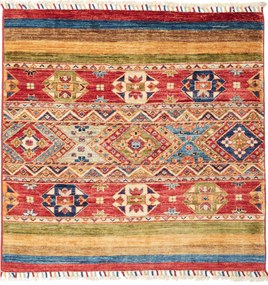 Samarkand Tappeto orientale 100x100 (Pakistan) Annodato A Mano
