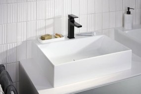 Miscelatore monocomando lavabo 110 con maniglia a leva e piletta push open Nero Opaco hansgrohe Metropol 32507670