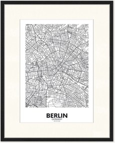 Poster incorniciato Map of Berlin